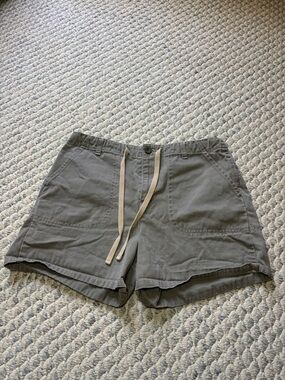 Vintage 100% Cotton Highrise Cargo Women's Green Drawstring Shorts